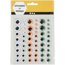 Load image into Gallery viewer, Creativ - Halloween Googly Eyes - Self Adhesive Card Toppers