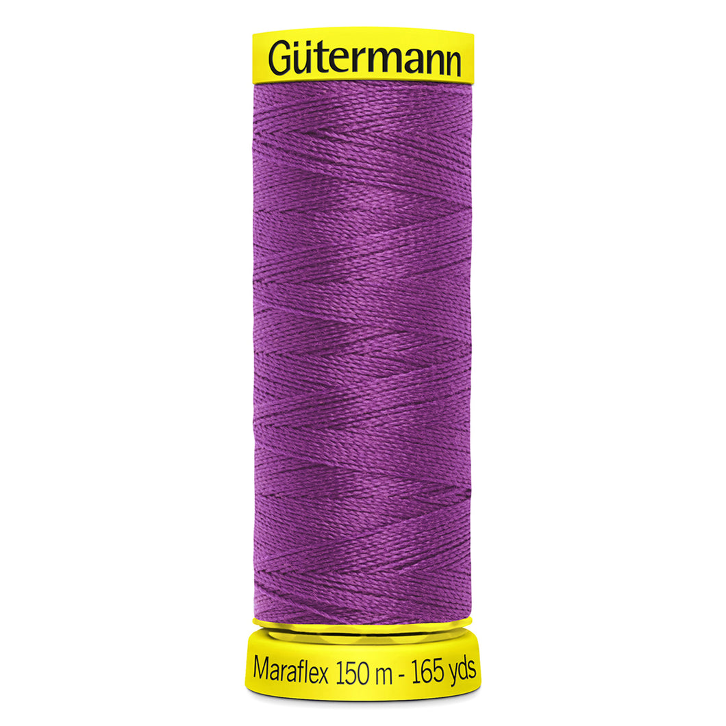 Gutermann - Maraflex Elastic Thread - 150m - 321 Dark Cerise