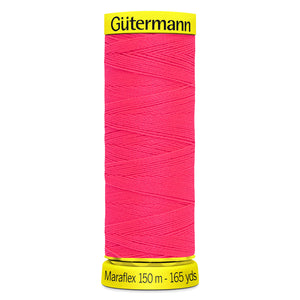 Gutermann - Maraflex Elastic Thread - 150m - 3837 Neon Pink