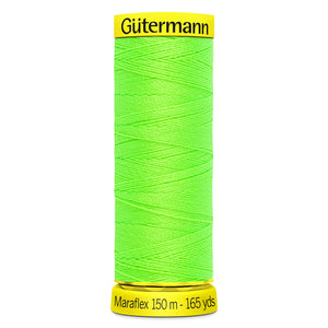 Gutermann - Maraflex Elastic Thread - 150m - 3853 Neon Green
