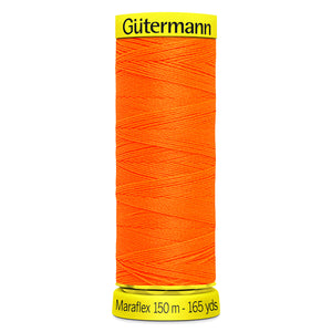 Gutermann - Maraflex Elastic Thread - 150m - 3871 Neon Orange