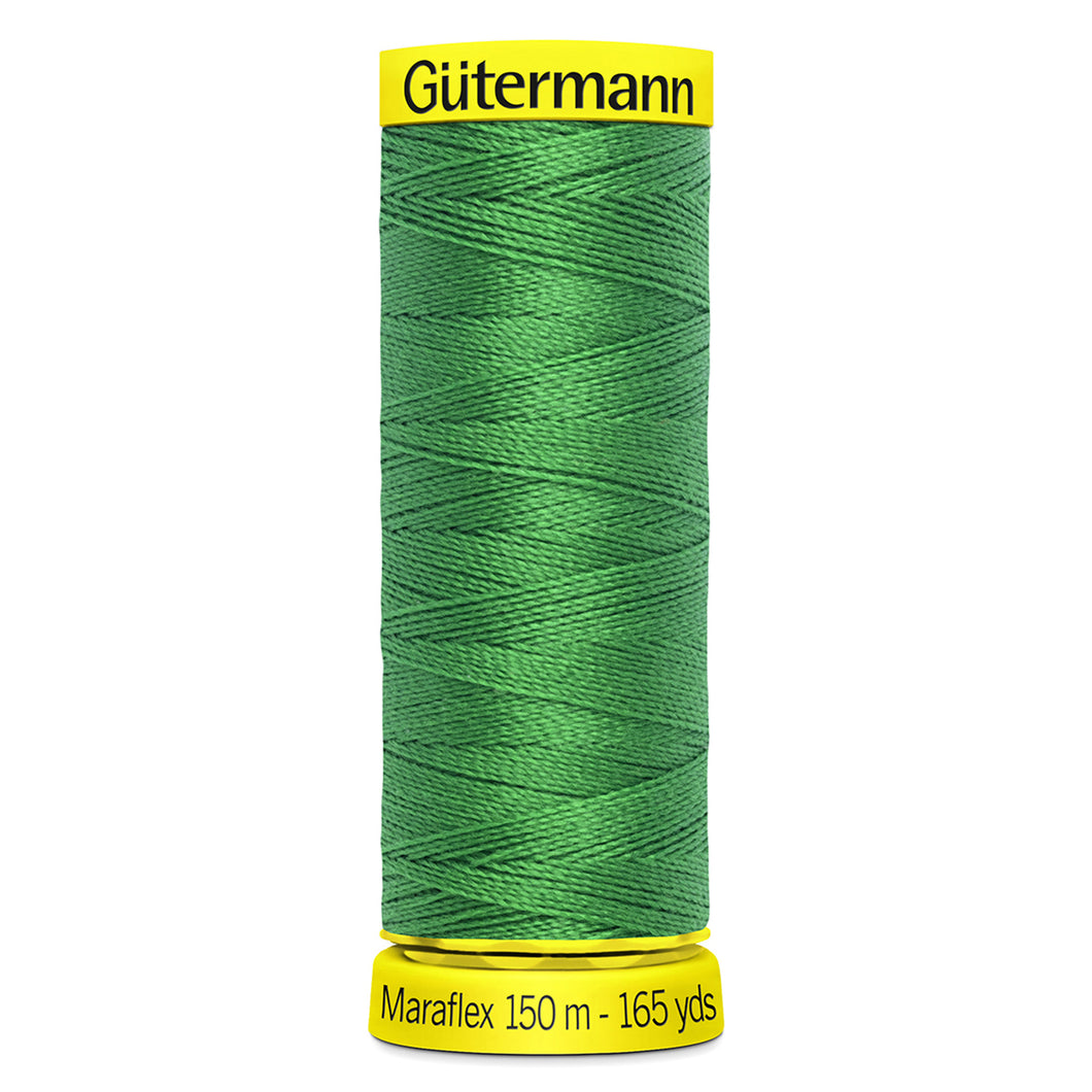 Gutermann - Maraflex Elastic Thread - 150m - 396 Emerald Green