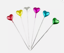 Load image into Gallery viewer, Trucraft - Sewing Pin Wheel - Heart Shape - Long Length x 30 Pieces