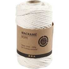 Load image into Gallery viewer, Creativ - Macrame Cord - 4mm Wide x 55m Roll - Off White