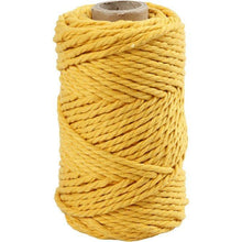 Load image into Gallery viewer, Creativ - Macrame Cord - 4mm Wide x 55m Roll - Yellow