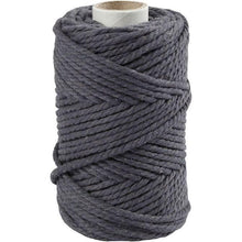 Load image into Gallery viewer, Creativ - Macrame Cord - 4mm Wide x 55m Roll - Grey