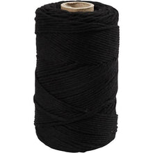 Load image into Gallery viewer, Creativ - Macrame Cord - 2mm Wide x 198m Roll - Black
