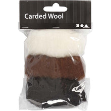 Load image into Gallery viewer, Creativ - Felting Wool - 3 x 10g Balls - Brown Harmony