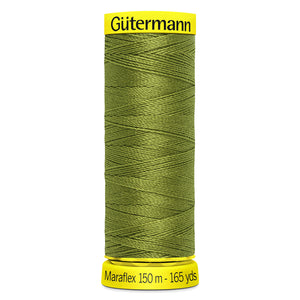 Gutermann - Maraflex Elastic Thread - 150m - 582 Moss Green