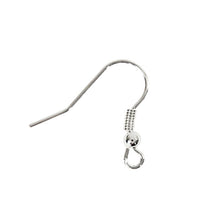Load image into Gallery viewer, Creativ – Silver Plated Drop Earring Bases: 18mm (Pack of 10)