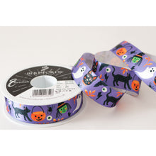 Load image into Gallery viewer, Berisfords - Halloween Betwitched Satin Ribbon - 25mm x 20m Reel