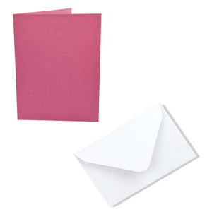 Trucraft - A6 Blank Cards and Envelopes - Candy Pink - Pack of 10