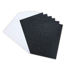 Load image into Gallery viewer, Dovecraft - A5 Premium Adhesive Glitter Card - 12 Sheets - Black & White