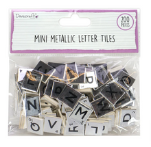 Load image into Gallery viewer, Dovecraft - Mini Scrabble Letter Tiles - 1cm x 200 - SILVER