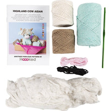 Load image into Gallery viewer, Hoooked X Creativ - Crochet Craft Kit - Amigurumi Mint / Beige Cow