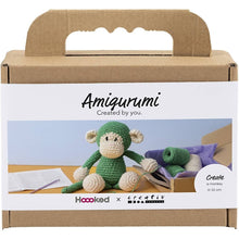 Load image into Gallery viewer, Hoooked X Creativ - Crochet Craft Kit - Amigurumi Green Monkey