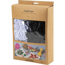Load image into Gallery viewer, Creativ - Craft Crinkle Paper - Black & White - 100g Pack