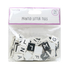 Load image into Gallery viewer, Dovecraft - Scrabble Letter Tiles - 2cm x 150 - BLACK & WHITE