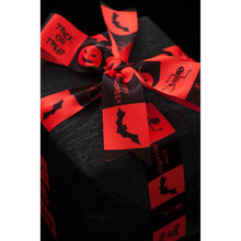 Load image into Gallery viewer, Berisfords - Halloween Spooky Friends Red Satin Ribbon - 25mm x 20m Reel