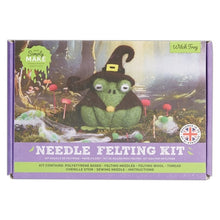 Load image into Gallery viewer, Simply Make - Halloween Needle Felting Kit - Witch Frog