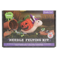 Load image into Gallery viewer, Simply Make - Halloween Needle Felting Kit - Pumpkin Snail