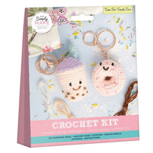 Load image into Gallery viewer, Simply Make - Crochet Craft Kit - Amigurumi Time for Treats Keyrings