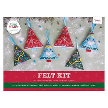 Load image into Gallery viewer, Simply Make - Felt Kit - Christmas Trees - 6 Pieces