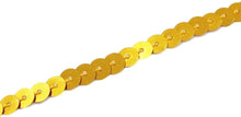 Load image into Gallery viewer, Trucraft - Gold Strung Sequins - 6mm Wide x 100m Reel