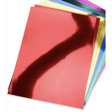 Load image into Gallery viewer, Habicraft A4 Red Mirror Card: 10 Sheets, 250gsm Premium Cardstock