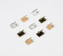 Load image into Gallery viewer, Trucraft – Gold Dotted Jewellery Clamps: 10mm (Pack of 50)