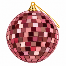 Load image into Gallery viewer, Trucraft - Disco Ball Christmas Tree / Wreath Bauble - Red - 8cm