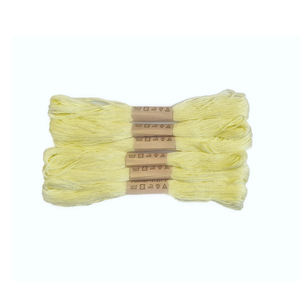 Trucraft - Embroidery Cross Stitch Thread - Colour Safe - 6 Skein Pack - Lemon