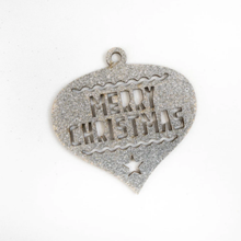 Load image into Gallery viewer, Dovecraft - Wooden Hanging Glitter Merry Christmas Bauble - Pack of 2