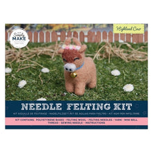 Load image into Gallery viewer, Simply Make - Needle Felting Kit - Highland Cow