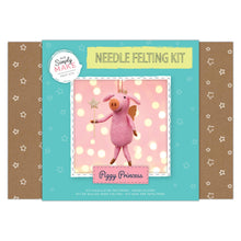Load image into Gallery viewer, Simply Make Needle Felt Piggy Princess Kit - DIY Animal Craft