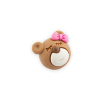 Load image into Gallery viewer, Trucraft - 20mm Bear with Pink Bow Buttons - Shank Fitting - Pack of 50