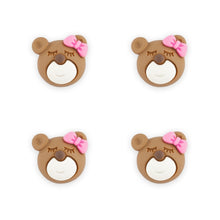 Load image into Gallery viewer, Trucraft - 20mm Bear with Pink Bow Buttons - Shank Fitting - Pack of 50
