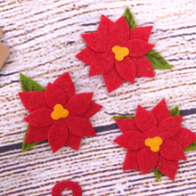 Load image into Gallery viewer, Simply Creative - Felt Poinsettias - Christmas Toppers - Pack of 6