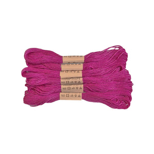 Trucraft - Embroidery Cross Stitch Thread - Colour Safe - 6 Skein Pack - Raspberry