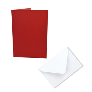 Trucraft - A6 Blank Cards and Envelopes - Red - Pack of 10