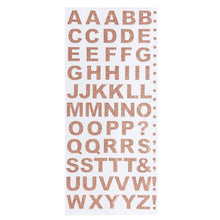 Load image into Gallery viewer, Trucraft -  Glitter Capital Letter Alphabet Craft Stickers - Rose Gold
