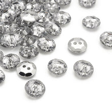 Load image into Gallery viewer, Trucraft - 11.5mm Clear Round Diamante Sparkle Buttons - Two Hole - Pack of 5