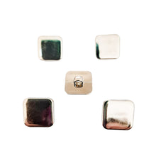 Load image into Gallery viewer, Trucraft - 12mm Silver Flat Square Shank Blazer Buttons - Pack of 5