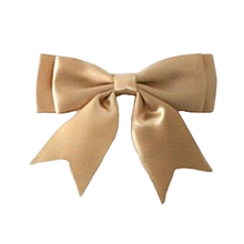 Load image into Gallery viewer, Trucraft - 10.5cm Wide Satin Ribbon Double Craft Bows - BEIGE - Pack of 5