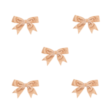 Load image into Gallery viewer, Trucraft - 8.5cm Velvet Ribbon Double Craft Bows - Beige - Pack of 5