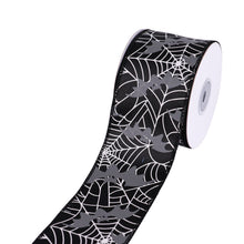 Load image into Gallery viewer, Habicraft - Halloween Bat Black Wired Ribbon - 63mm Wide x 9.14m Reel
