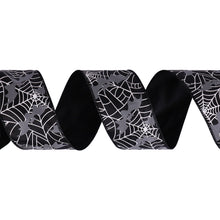 Load image into Gallery viewer, Habicraft - Halloween Bat Black Wired Ribbon - 63mm Wide x 9.14m Reel