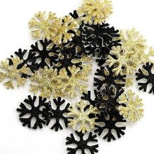 Load image into Gallery viewer, thecraftshop.net Italian Options - 3D Glitter Snowflakes Christmas Card Toppers - Pack of 36