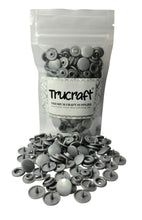 Load image into Gallery viewer, Trucraft - Plastic Kam Snaps - 50 Sets - B13 Glossy Medium Silver - Size 20 T5
