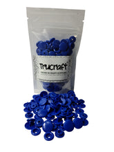 Load image into Gallery viewer, Trucraft - Plastic Kam Snaps - 50 Sets - B16 Glossy Royal Blue - Size 20 T5
